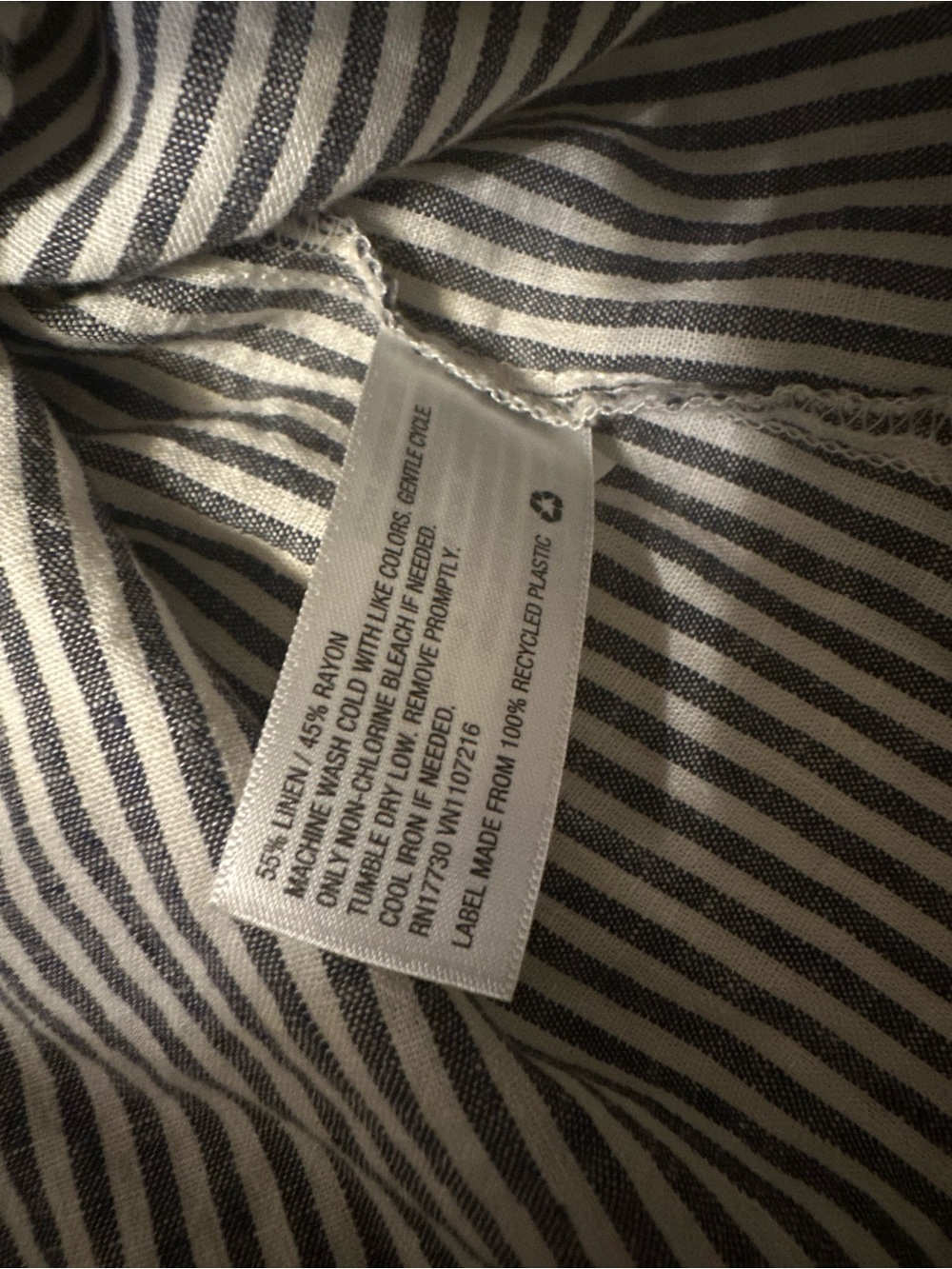 A New Day Striped Peasant Blouse - Picture 3 of 7